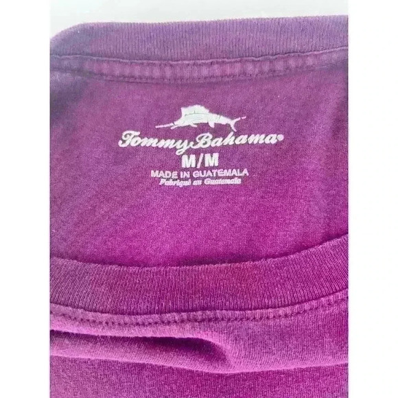 Tommy Bahama Men's Short Sleeve Crewneck Rackstar Size Medium Casual Grill Ribs - Picture 4 of 6